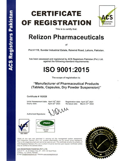 Relizon Pharmaceuticals